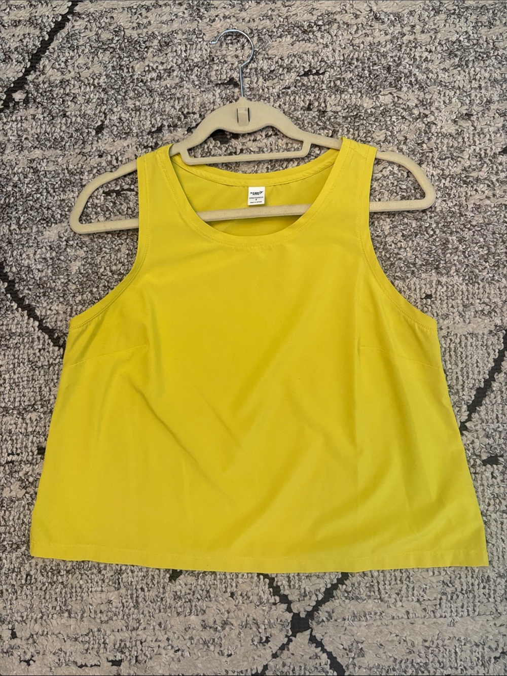 Yellow Sleeveless Women's Tank Top